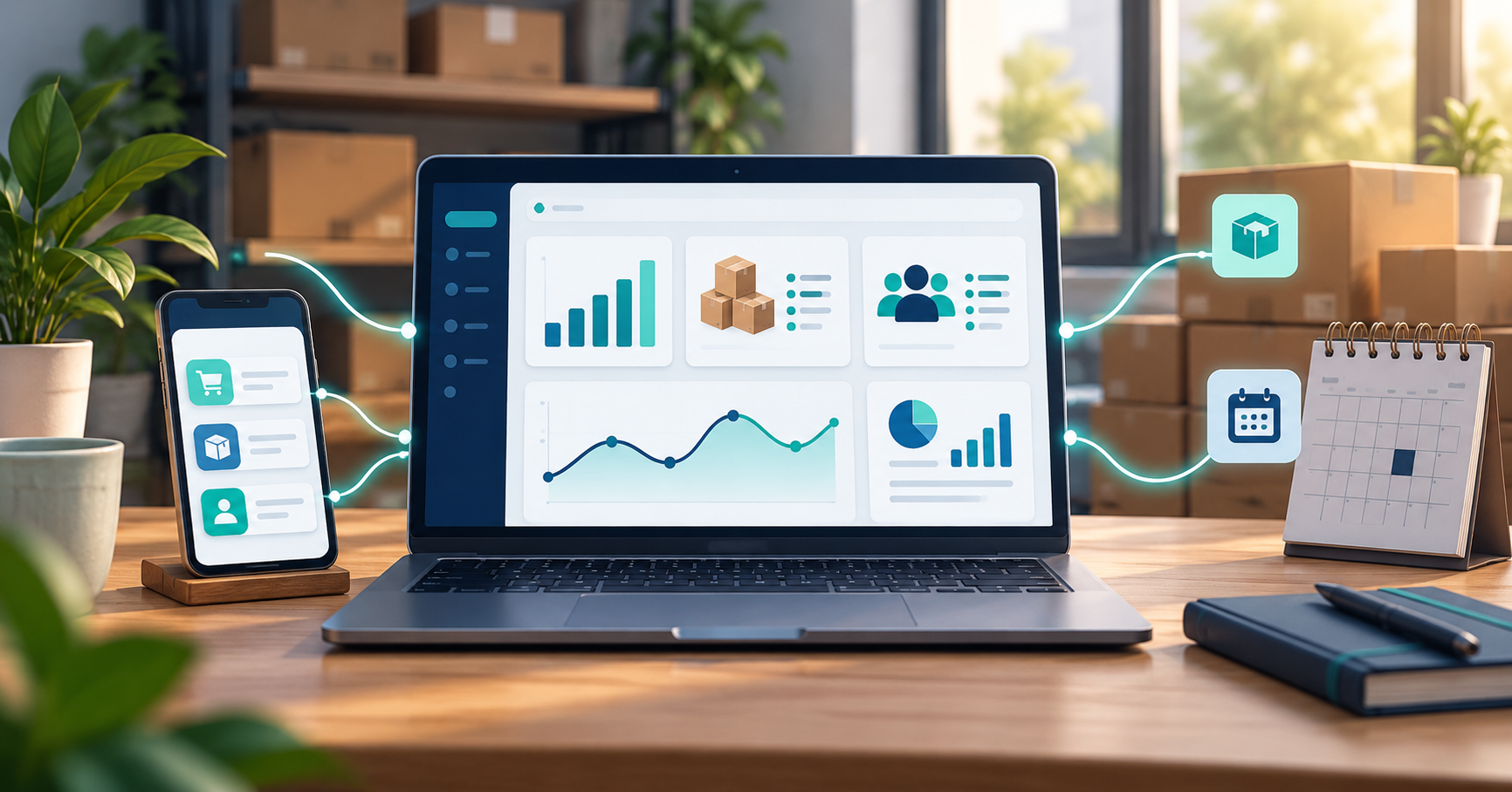 Panel de un sistema personalizado que integra ventas, inventario, clientes y reportes de un negocio